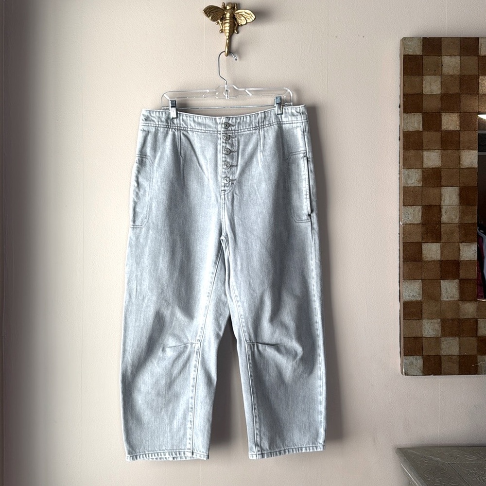 Free People Light Gray Women Jeans
